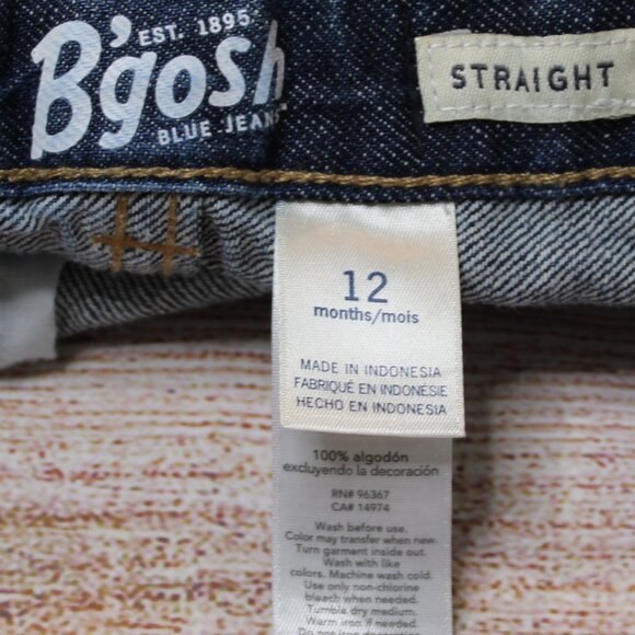 B'gosh Straight Blue Jeans Denim - Picture 5 of 6